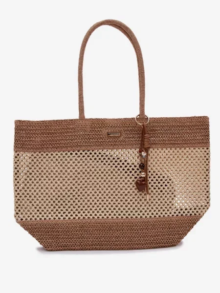 Geantă de plajă Flora & Co maro