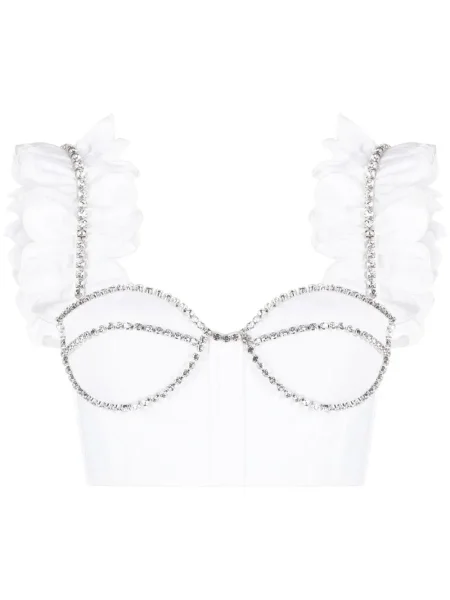 Cropp top Area de cristal alb