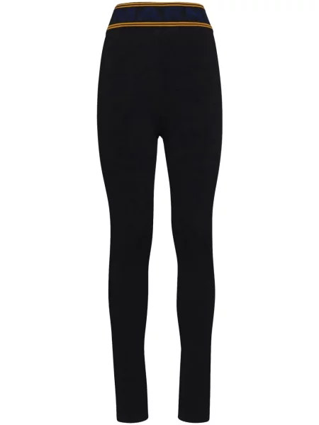 Leggings Marni cu dungi negru