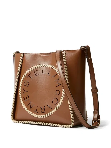 Geantă Stella Mccartney cu autograf maro