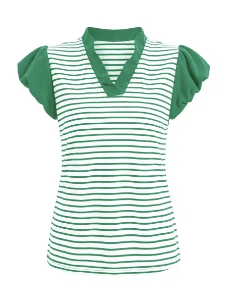 Imily Bela Tricou verde alb