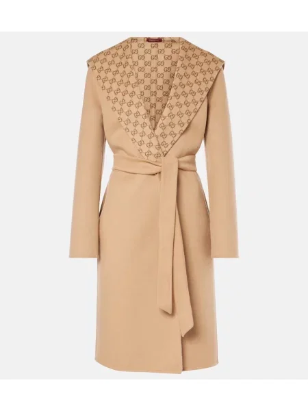 Palton Gucci de lână bej