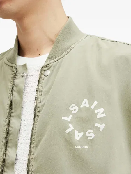 Geacă bomber Allsaints verde