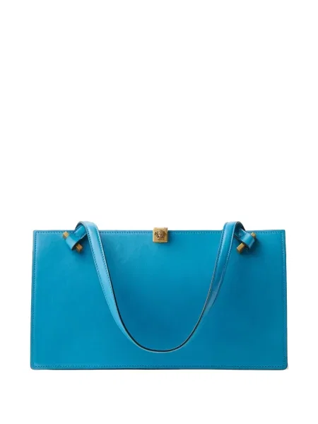 Geantă shopper Versace din piele albastru
