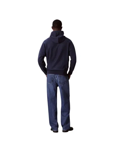 Geacă de blugi Calvin Klein Jeans din material terry albastru