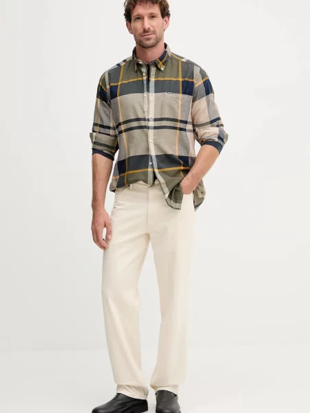 Лонгслив Barbour с принтом синий