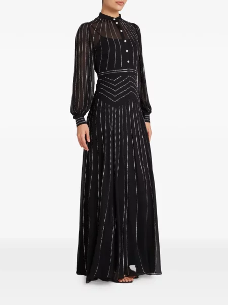 Μάξι φόρεμα Temperley London μαύρο