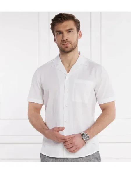 HUGO Cămașă Ellino | Relaxed fit alb