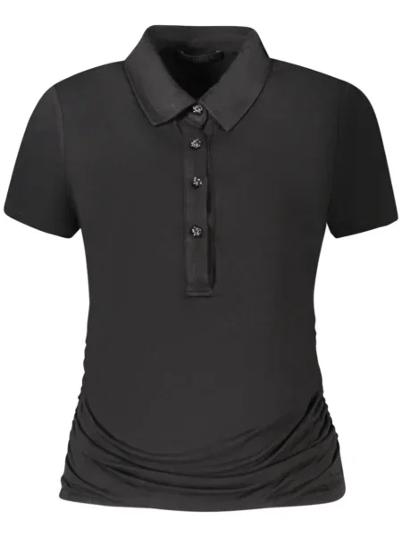 Tricou Guess Jeans scurt negru