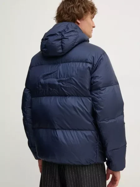 Пухено яке Lacoste зимен модел тъмносиньо