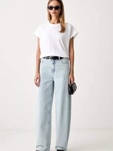Patrizia Pepe Tricou | Relaxed fit alb