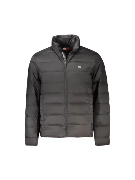 Długa kurtka jeansowa Tommy Jeans z długim rękawem czarna