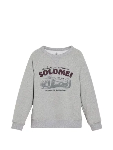 Bluza dziecięca Brunello Cucinelli szara