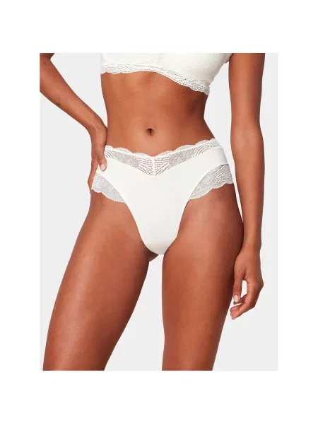 Triumph Klasične spodnje hlačke Lift Smart Bandeau Maxi EX Écru bela