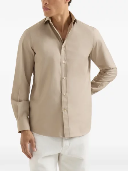 Twill olasz galléros ing Brunello Cucinelli