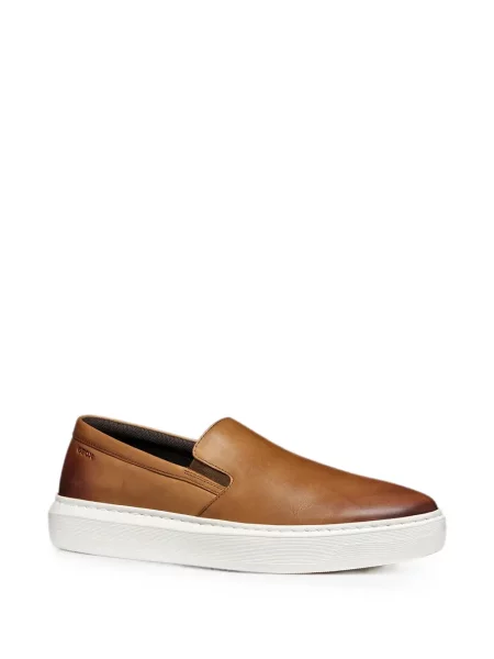 Chiloți Geox din piele slip-on maro