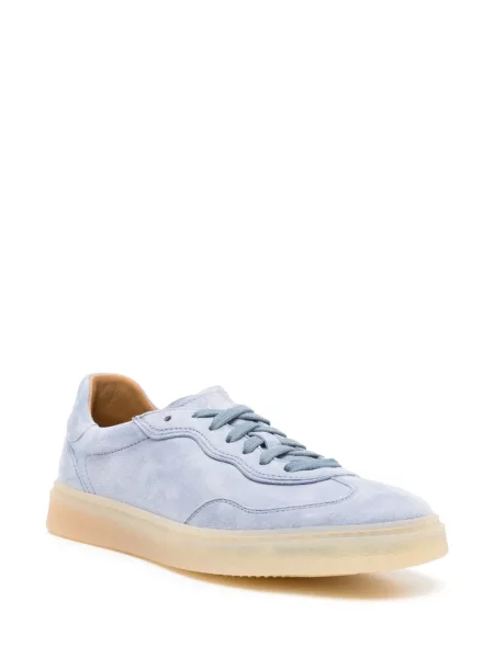 Sneakerși Henderson Baracco din piele de căprioară albastru