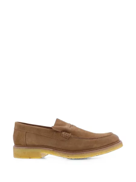 Pantofi loafer Goosecraft din piele de căprioară maro