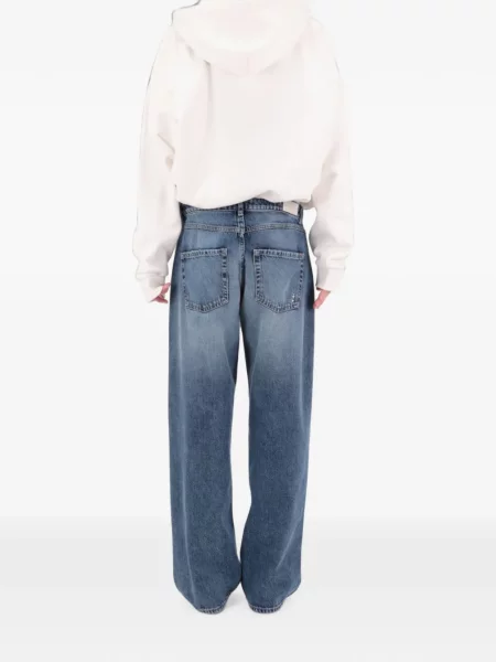 Blugi cu picior larg Icon Denim albastru