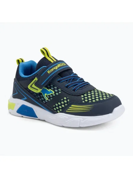 Pantofi pentru copii KangaROOS K-SLB Naro EV dark navy/lime marină