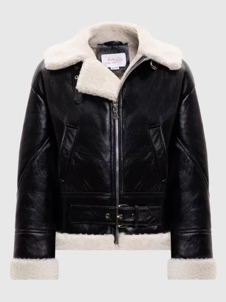 Шкіряна дублянка Babe Pay Pls чорна