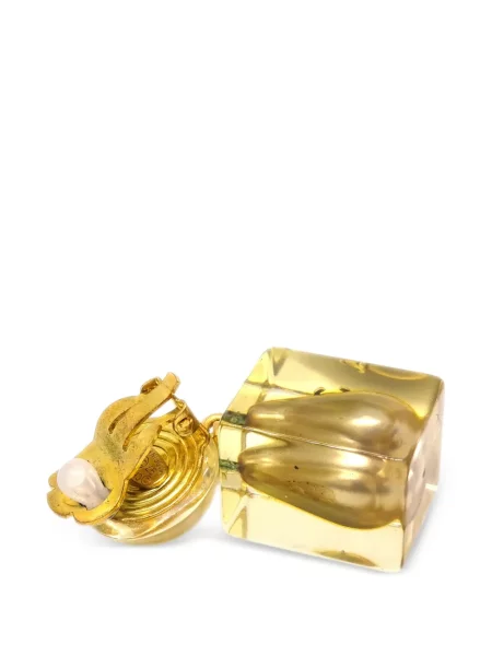 Náušnice Chanel Pre-owned s perlami zlaté