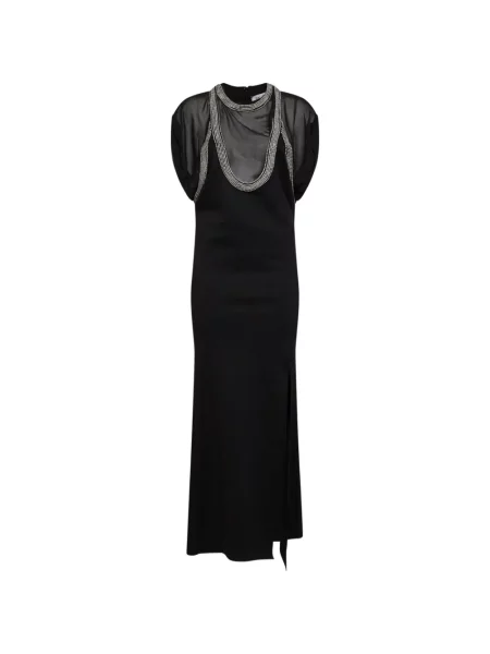 Stras rochie maxi The Attico negru