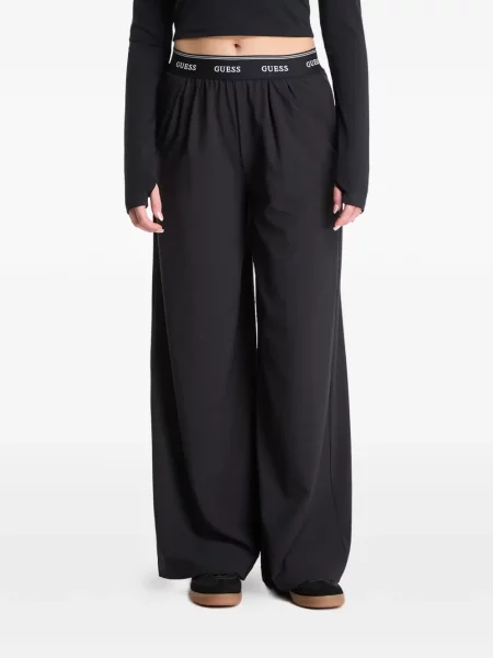 Παντελόνι Guess με αυτόγραφο μαύρο