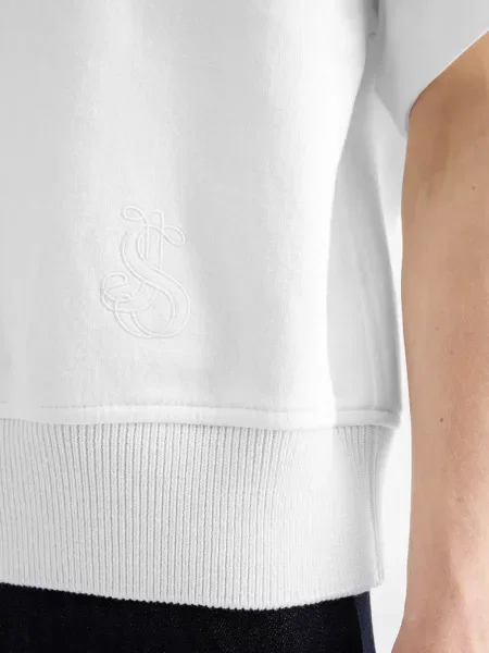 Tricou Jil Sander cu decolteu rotund alb