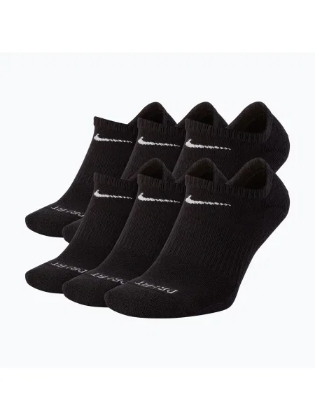 Férfi zokni Nike Everyday Plus Cushioned No Show 6 pár black/white. Méret: EU fehér