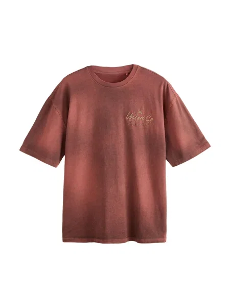 Next Tricou închis / roșu burgundy / roşu închis bej