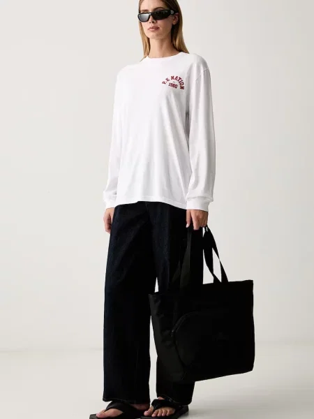 Tricou cu mânecă lungă P.e Nation alb