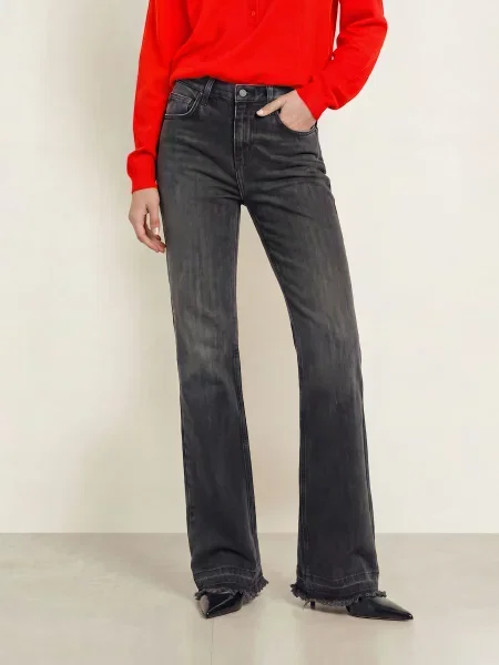 The Frankie Shop Rovné Džíny Dalston grey wash šedé