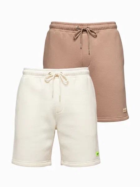 Talie elastică pantaloni scurți Ombre
