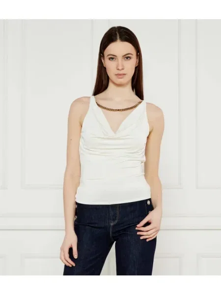 Top Marciano Guess clasic alb