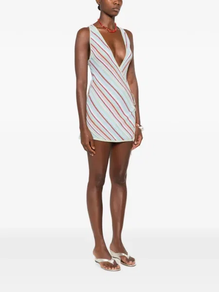 Rochie mini Asta Resort plic albastru