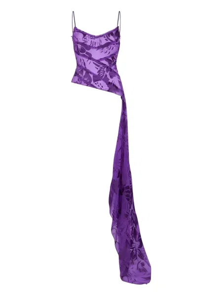 Top Dsquared2 fără bretele violet