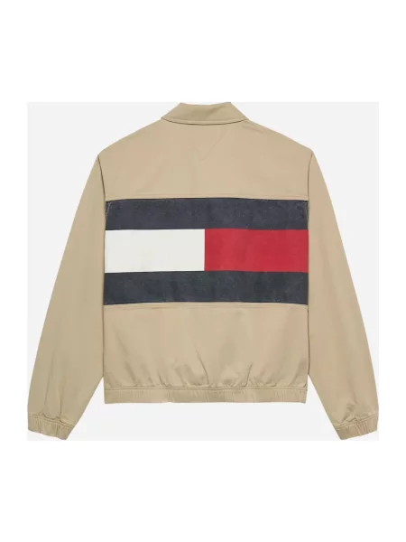 Kurtka jeansowa Tommy Jeans beżowa