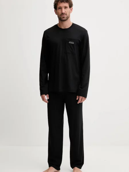 HUGO Pijama Nocto negru