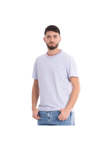Koszulka Lacoste z dżerseju niebieska