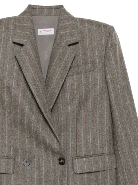 Marynarka Alberto Biani w paski dwurzędowa brązowa