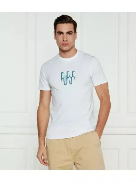 GUESS Tricou alb