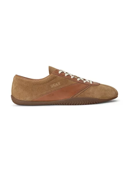 Polo Ralph Lauren Ralph L Rvec sneakers bărbați din piele întoarsă maro