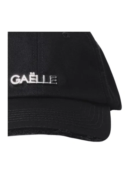 Czapka z daszkiem Gaëlle Paris z frędzli czarna