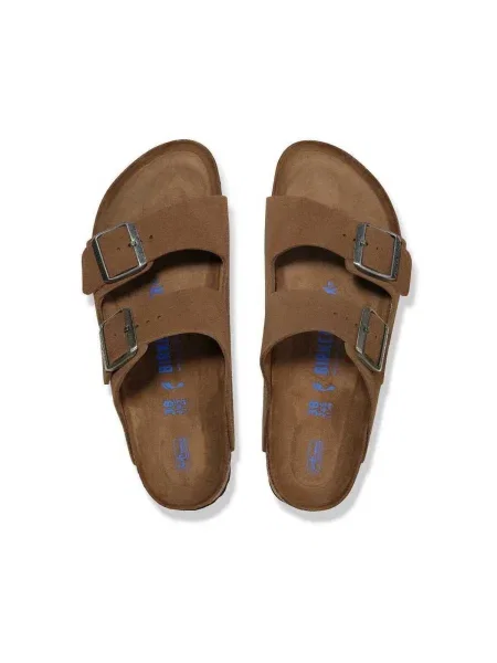 Semišové sandále Birkenstock hnedá