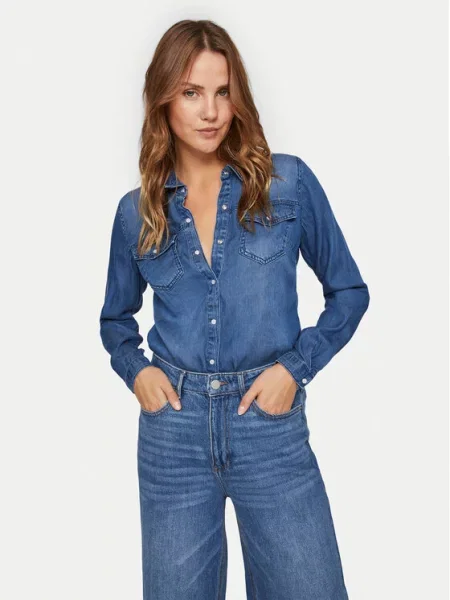 Jeans srajca Vila modra