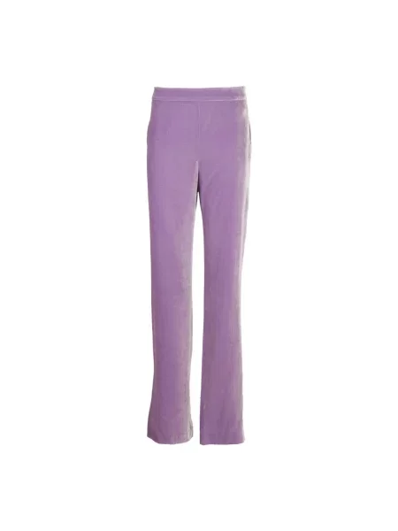 Spodnie Boutique Moschino z wysoką talią fioletowe