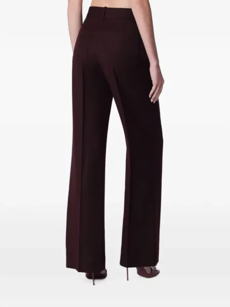 Pantaloni Victoria Beckham evazate roșu