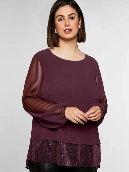 SHEEGO Bluza burgund