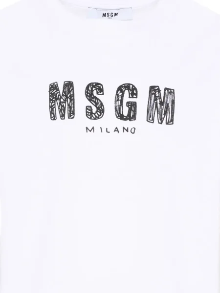 Tricou copii Msgm alb